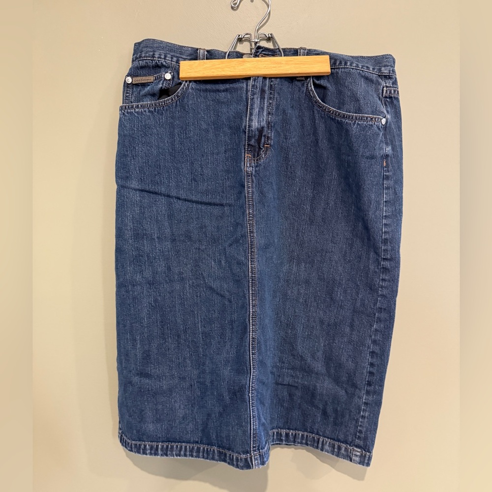 Calvin Klein Jeans Blue Denim Skirt